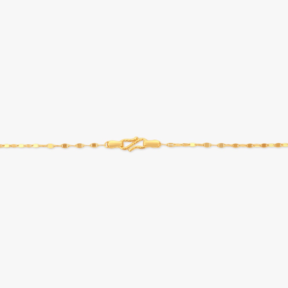 Sun Disc Gold Pendant with Chain for Kids,,hi-res image number null