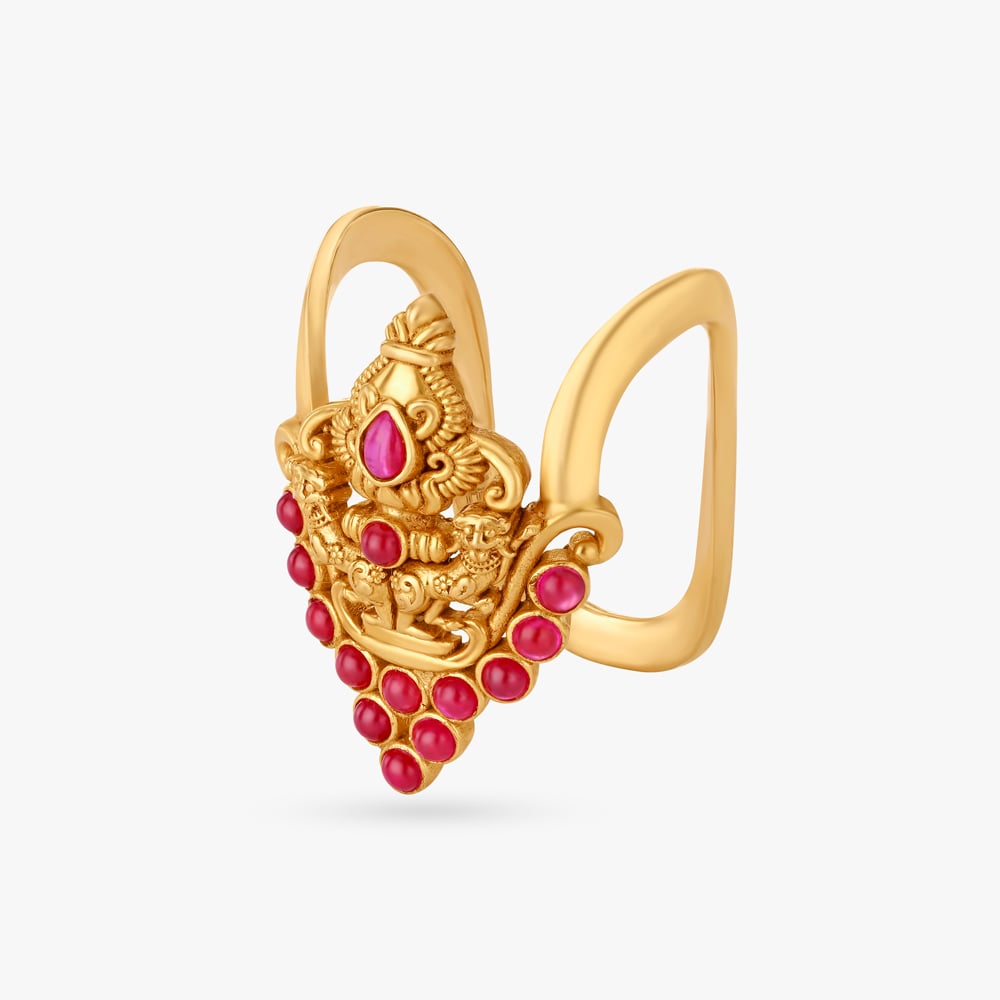 Buy Gold Floral Vanki Ring- Joyalukkas