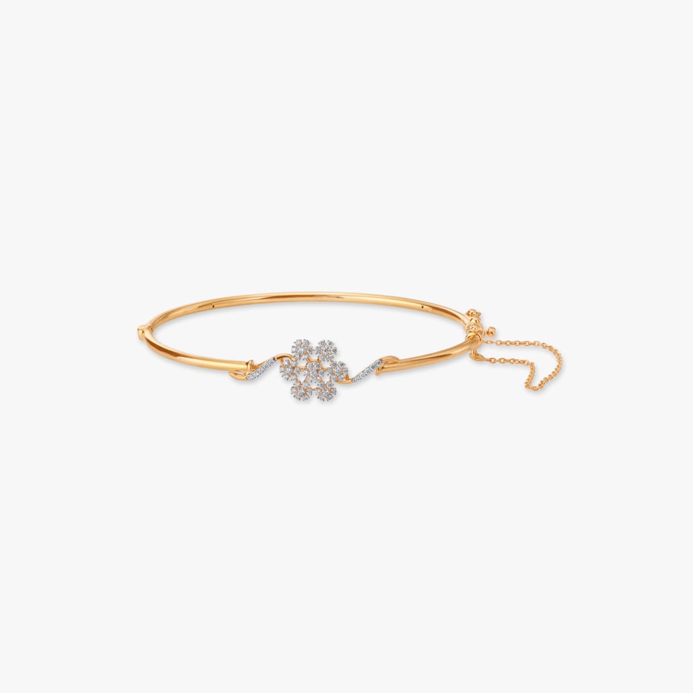 Snowflake Spark Diamond Bangle,,hi-res image number null