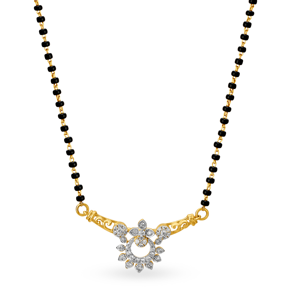 Sublime Magnificent Diamond Mangalsutra,,hi-res image number null