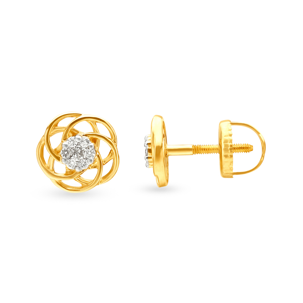 Surreal Diamond Stud Earrings,,hi-res image number null
