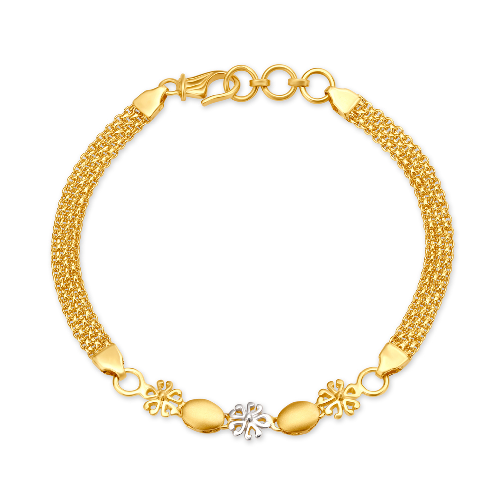 New Design Gold Plated Adjustable Size Bangle / Bracelet For Women / Girls