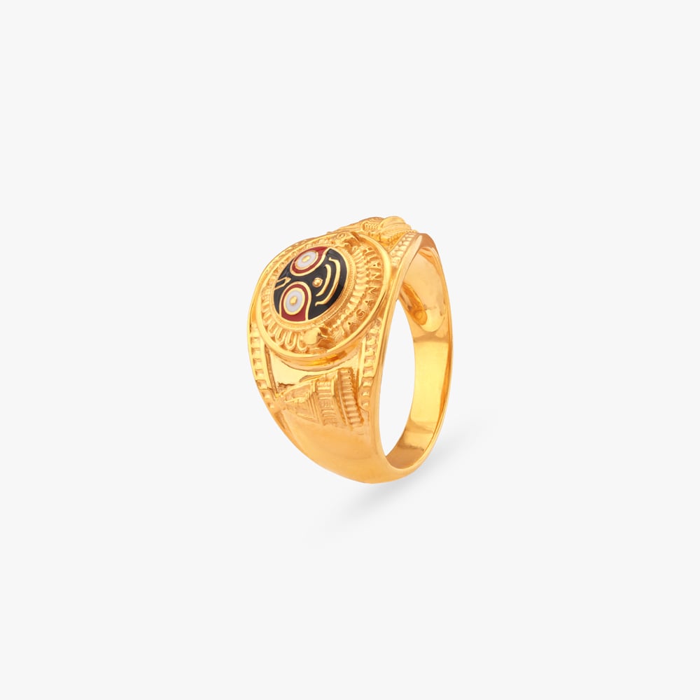 

Majesty Jagannath Gold Ring for Men