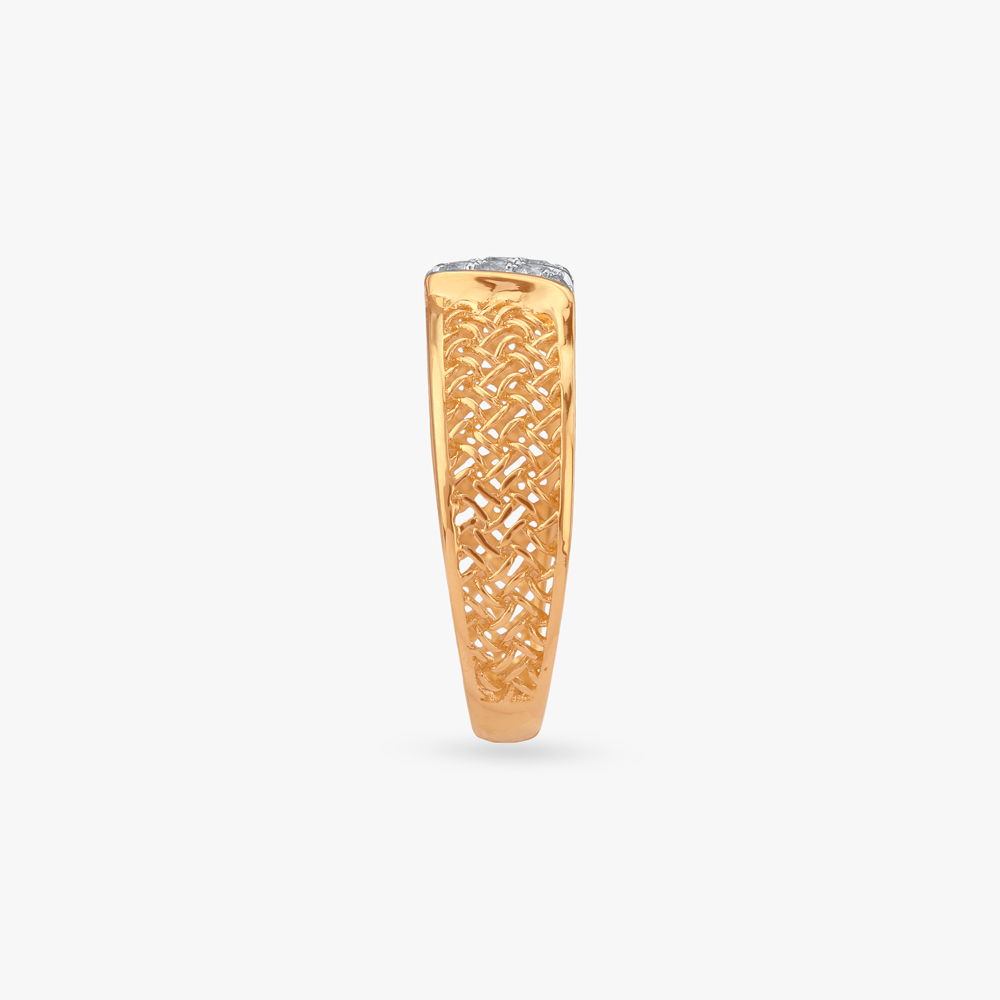 Woven Charm Diamond Ring for Men,,hi-res image number null
