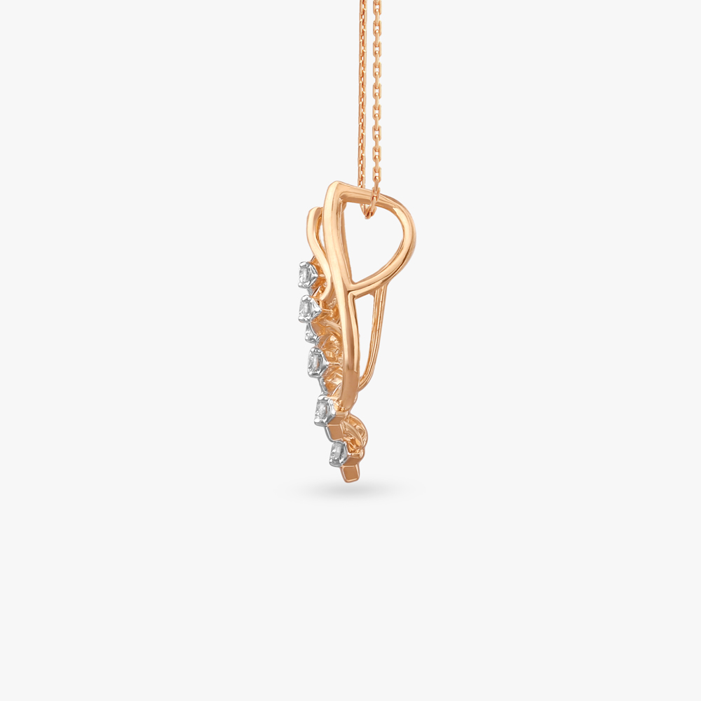 

Leaf Fall Diamond Pendant