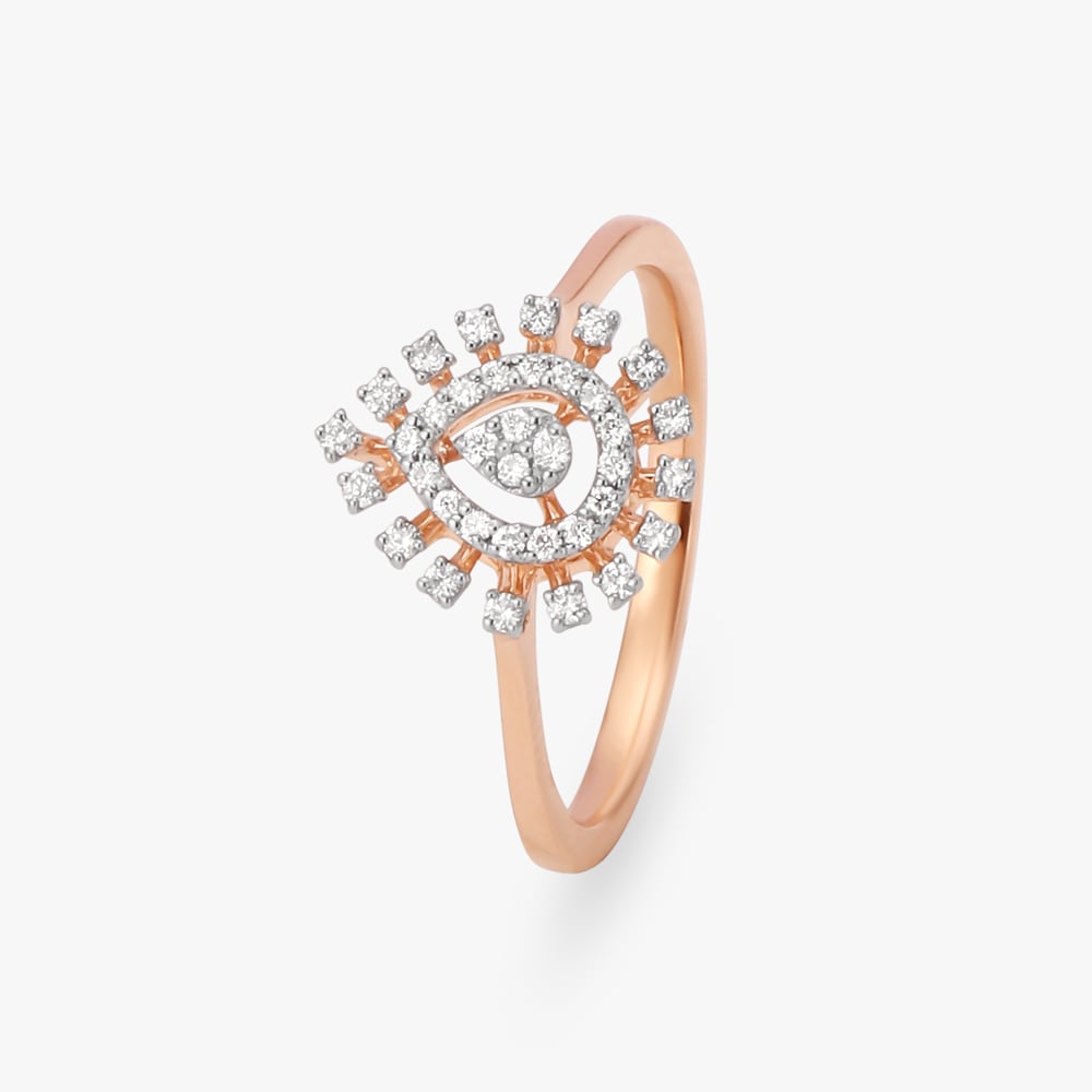 

Teardrop Diamond Finger Ring