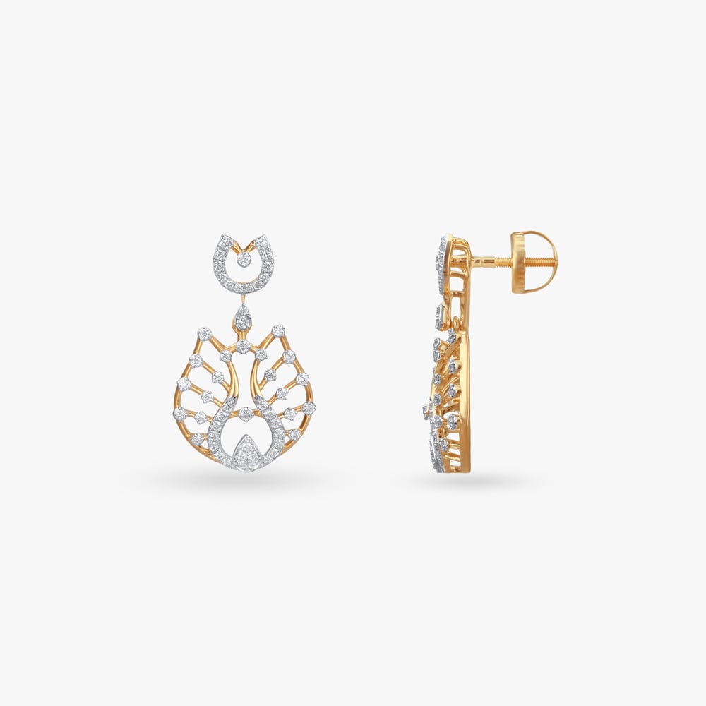 Tulip Bloom Diamond Necklace Set,,hi-res image number null