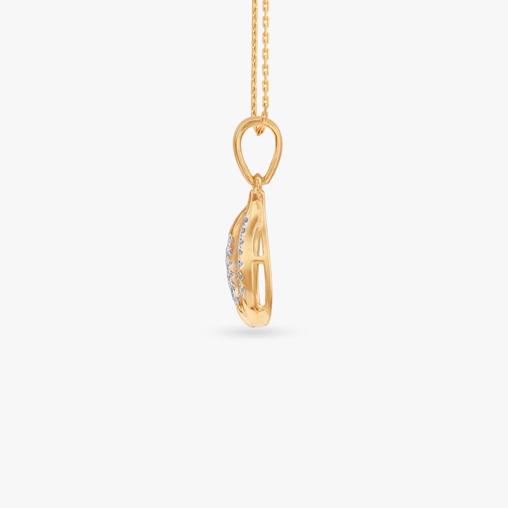 Wavy Gleam Diamond Pendant and Earrings Set,,hi-res image number null