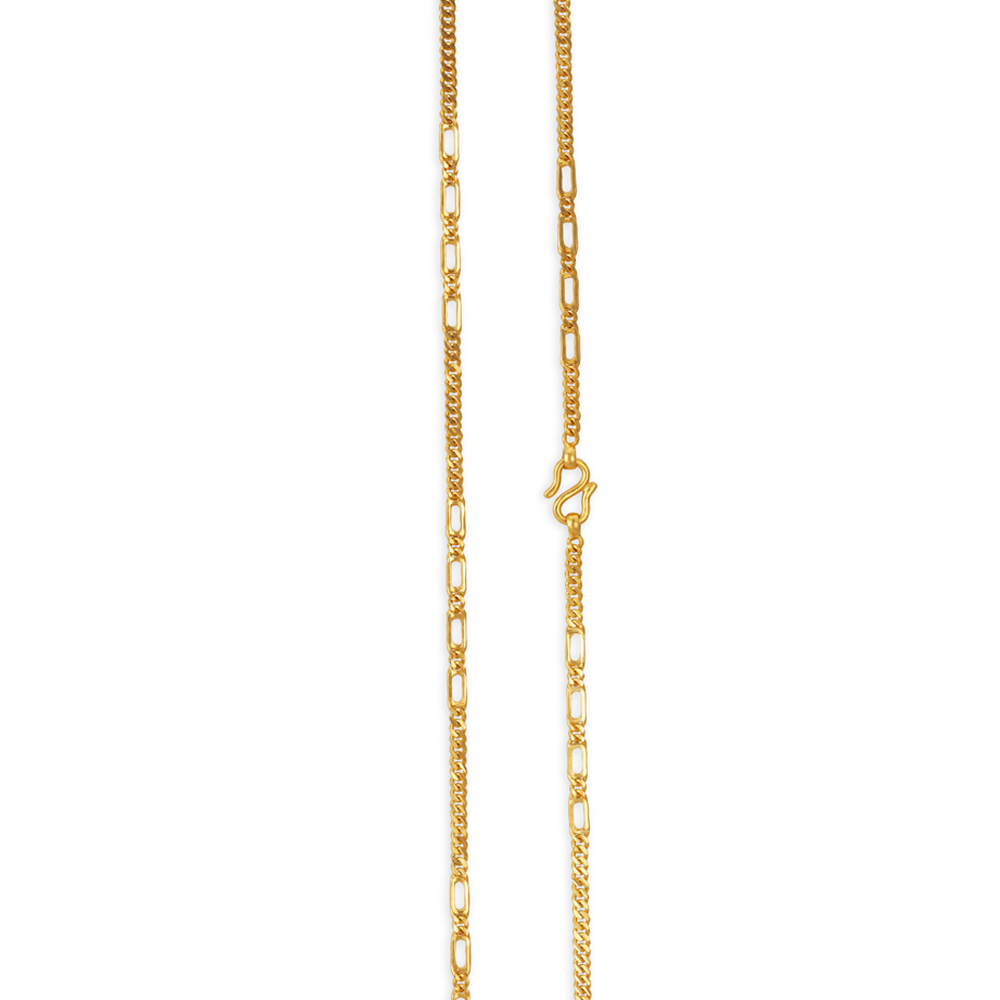 Splendid 22 Karat Yellow Gold Varied Link Chain,,hi-res image number null