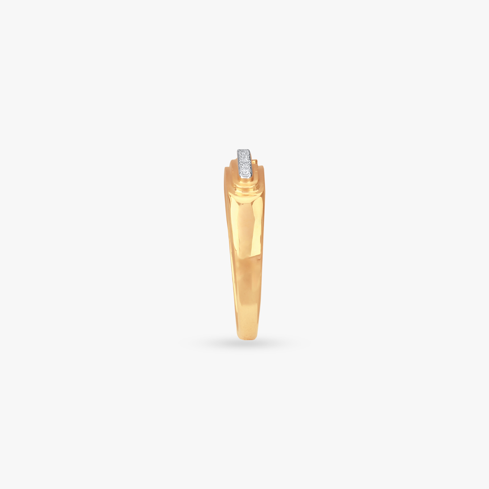 Sleek Groove Diamond Ring,,hi-res image number null
