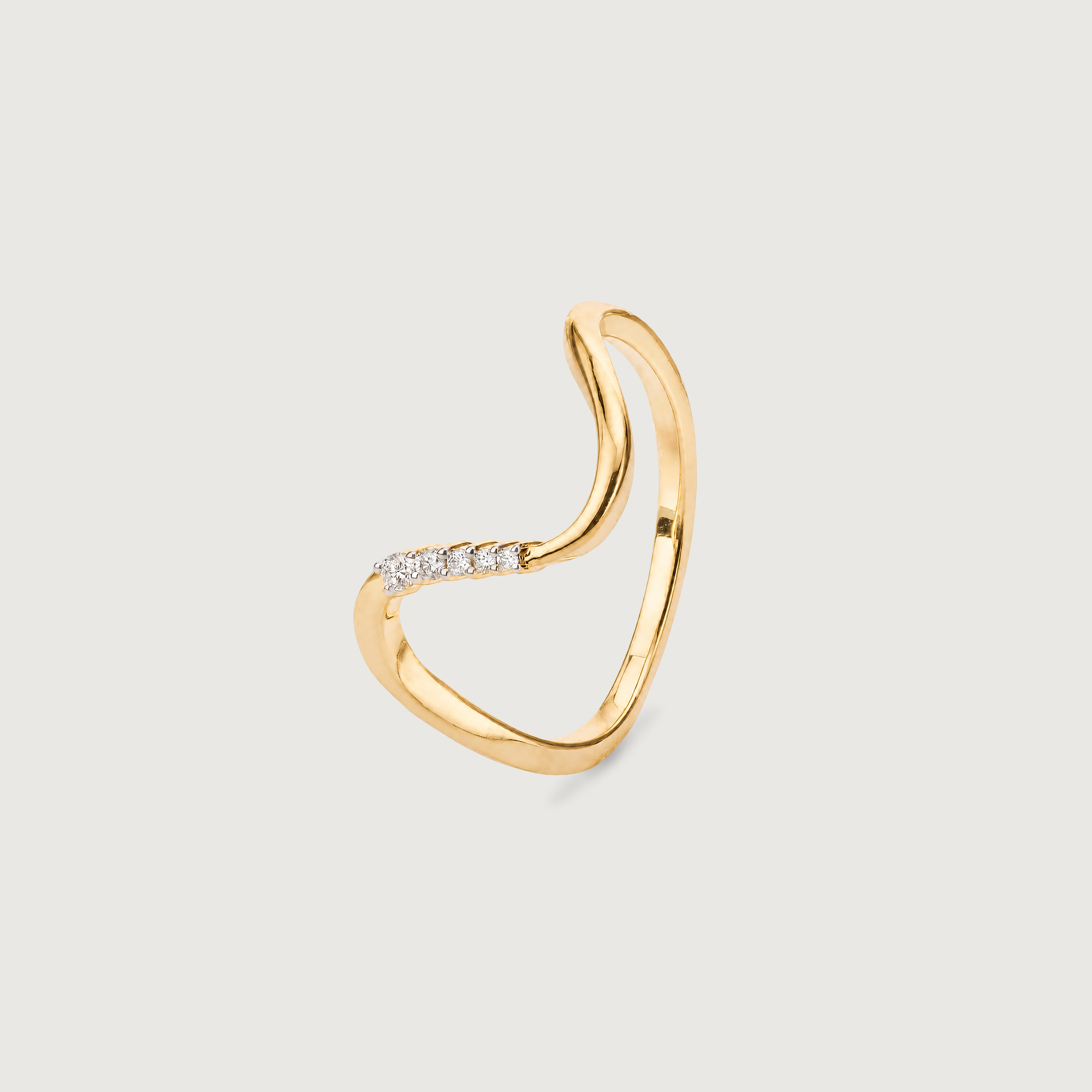 Modern Contour Diamond Ring,,hi-res image number null