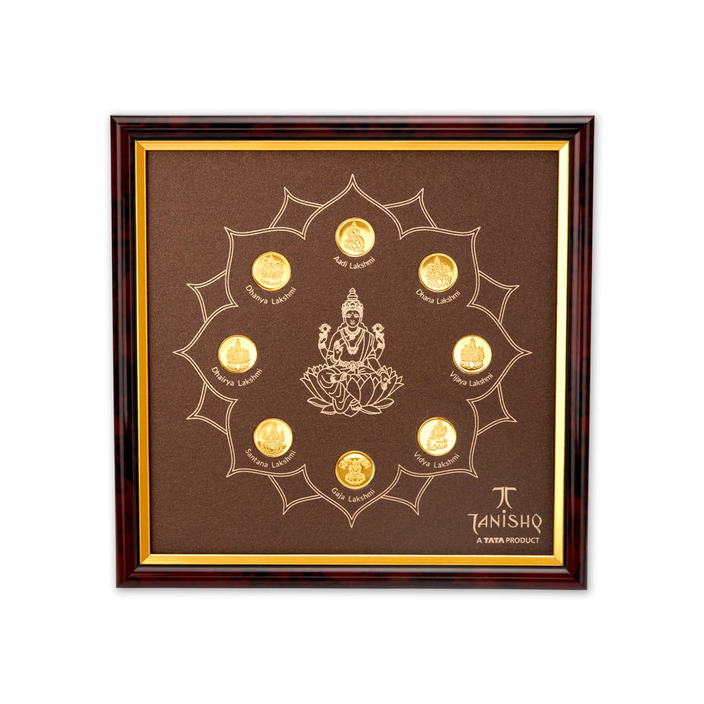 

Set of 8 Ashtalakshmi 22 Karat Gold Coin