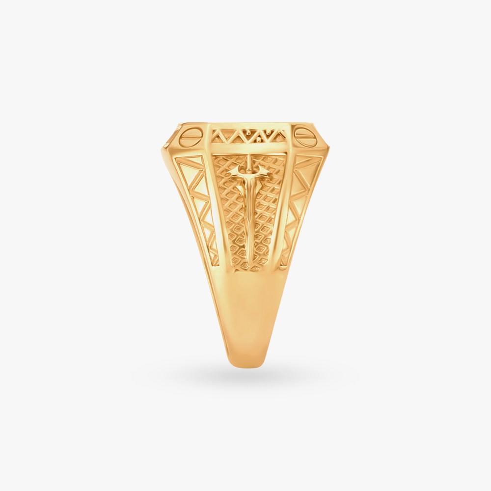 Graceful Hexagonal Finger Ring,,hi-res image number null