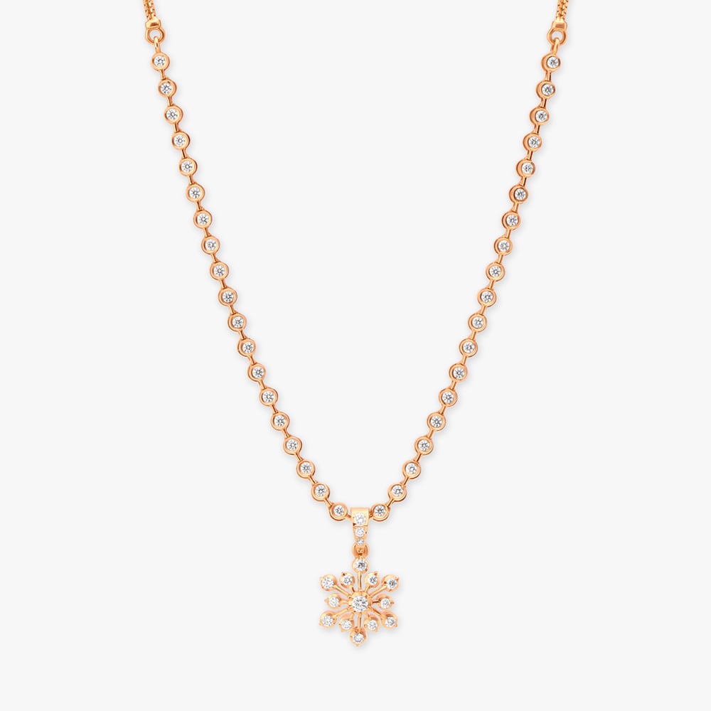 Glory Faceted Bead Necklace, Frost