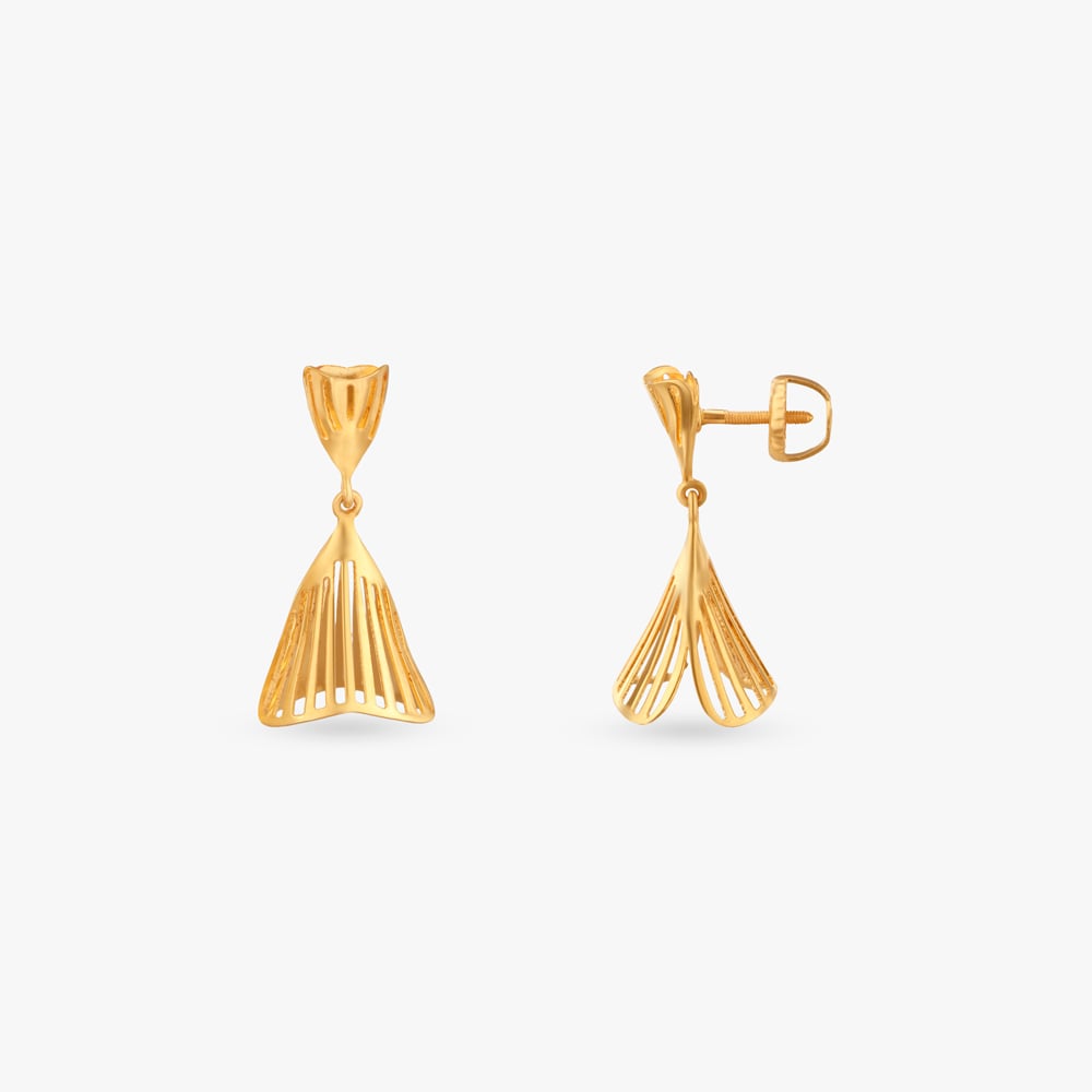 

Airflare Swing Gold Jhumka Earrings