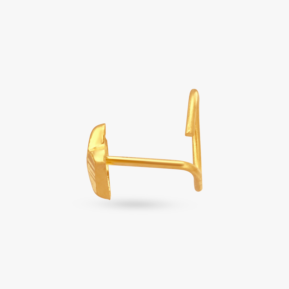 Petal Grace Gold Nose Pin,,hi-res image number null