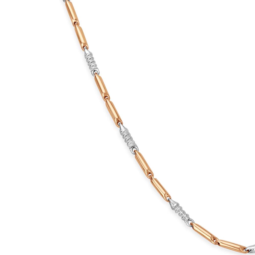 Bullet Link Dual Tone Gold Chain For Men,,hi-res image number null