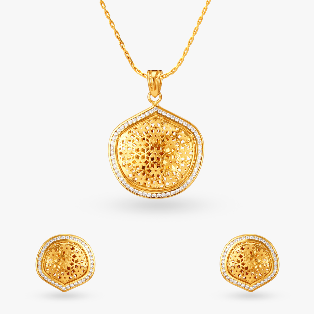 

Stellar Pendant and Earrings Set