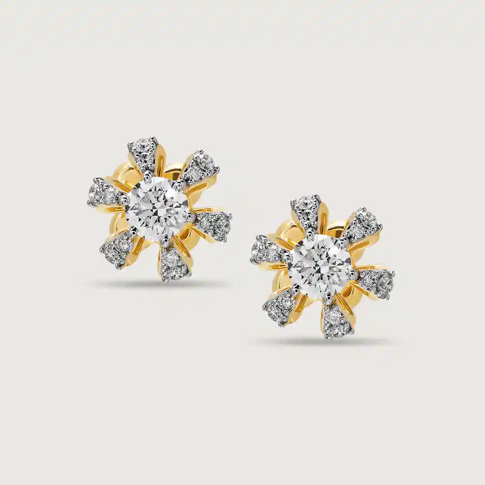 Cascade Solitaire Earring,,hi-res image number null