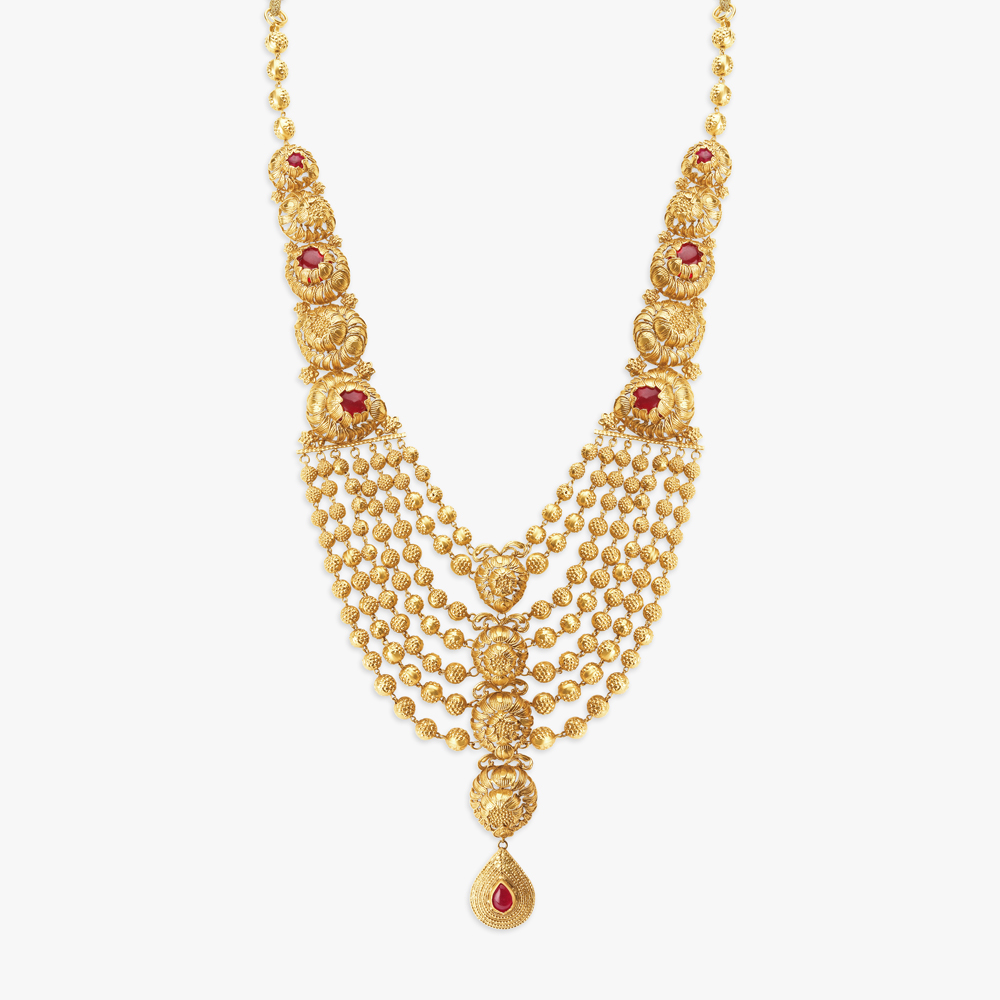Antique Gold Necklace Set,,hi-res image number null