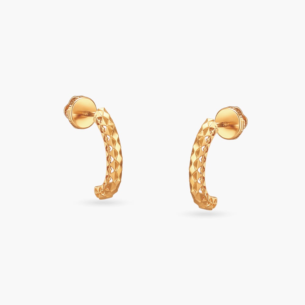 

Lustrous Radiance Gold Hoop Earrings
