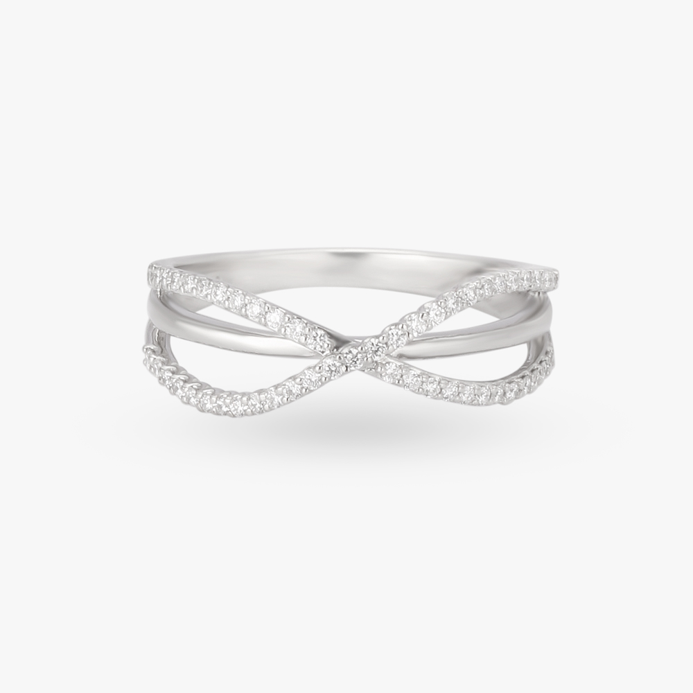 Tangled Diamond Finger Ring,,hi-res image number null