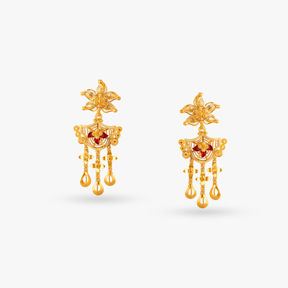 Resplendent Grace Gold Necklace Set,,hi-res image number null