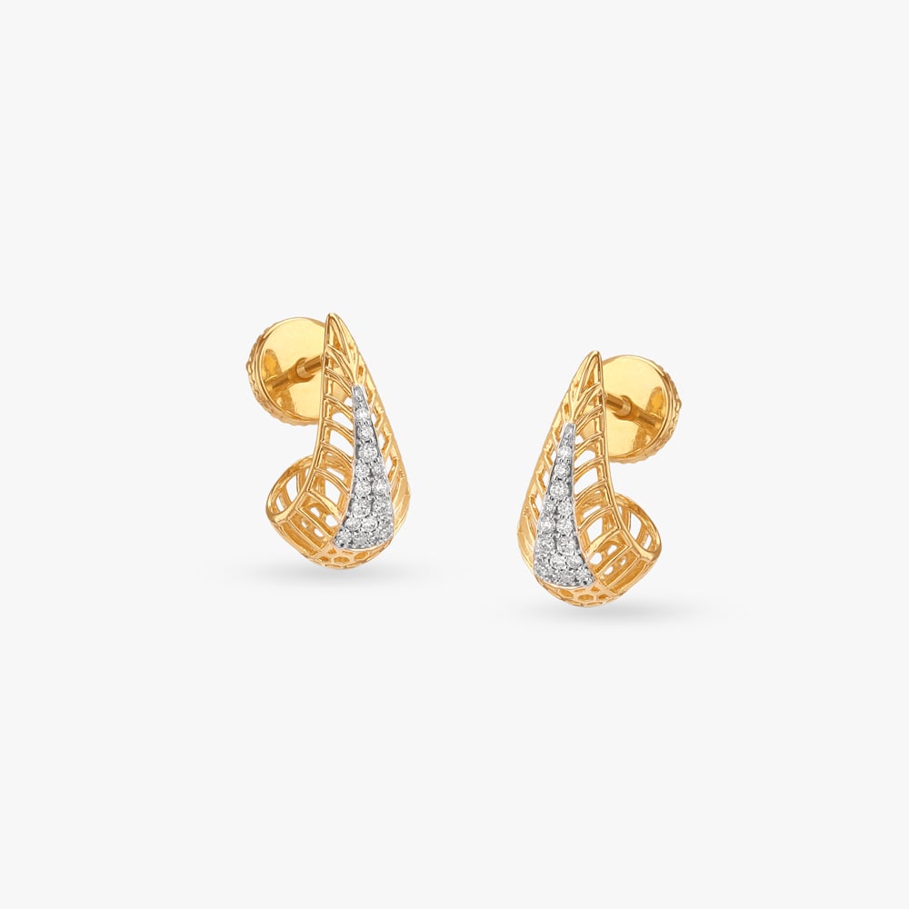 Fierce Flair Diamond Stud Earrings,,hi-res image number null