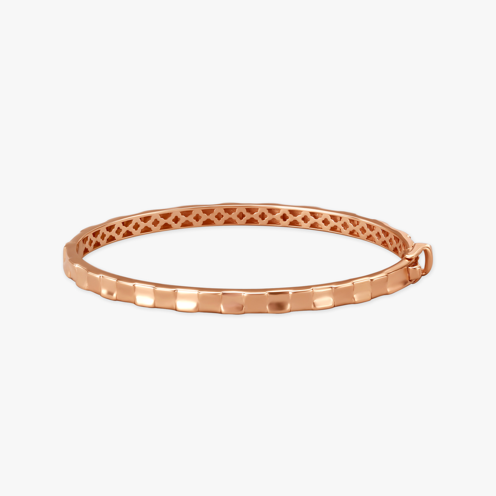 Distinctively Crafted Rose Gold Bangle,,hi-res image number null