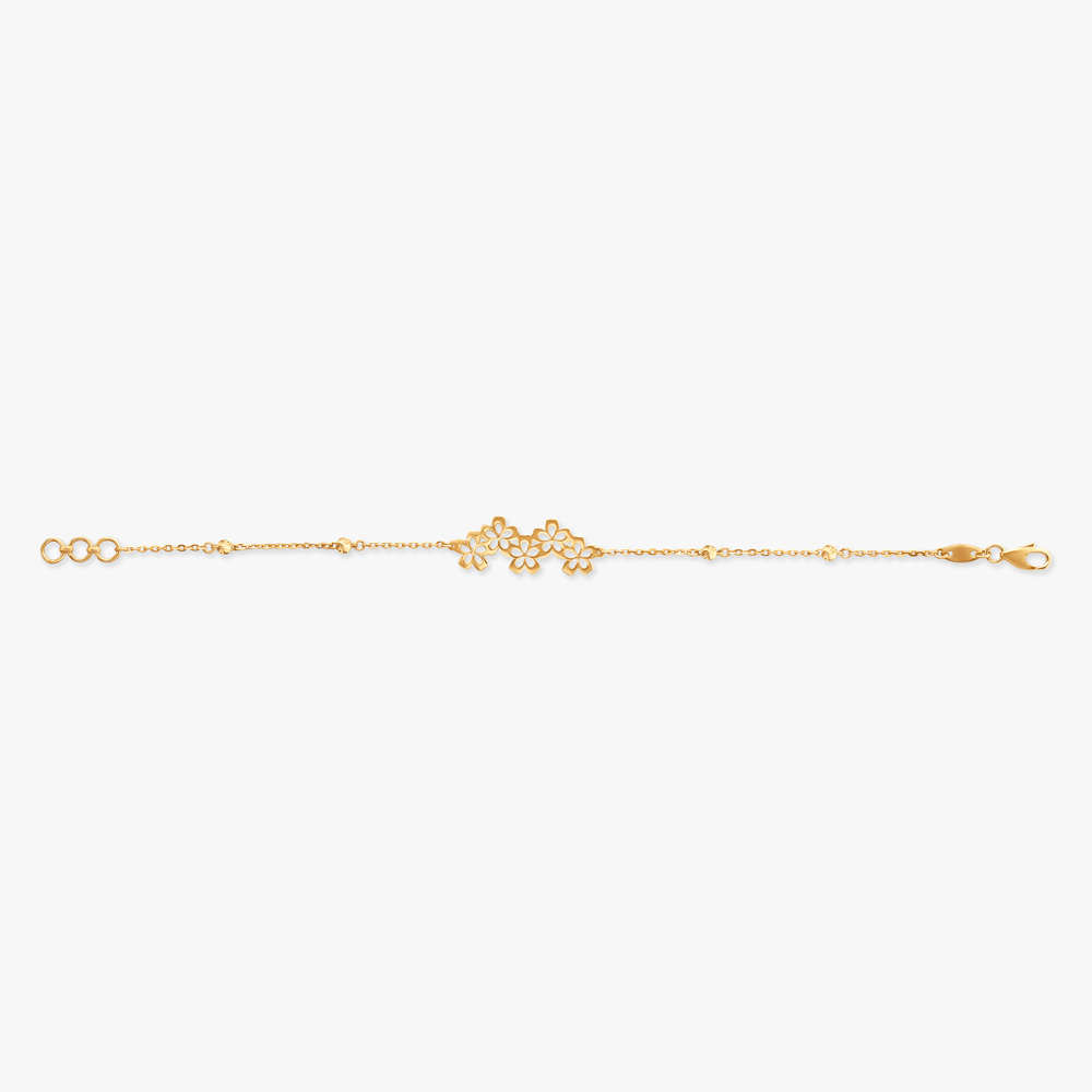 Daisy Garland Gold Bracelet,,hi-res image number null