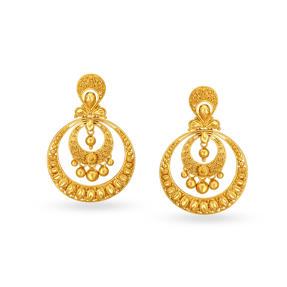 Traditional Chandbali Earrings,,hi-res image number null
