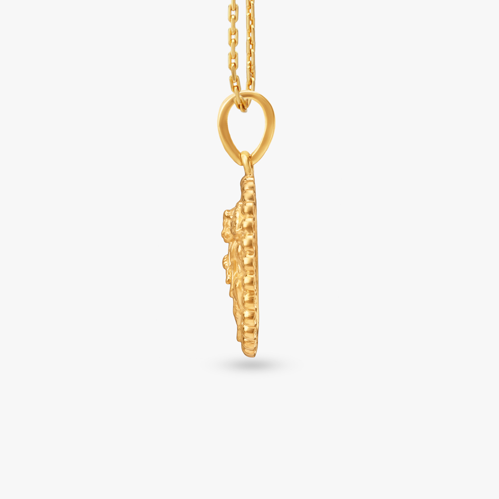Sacred Bajrang Gold Pendant for Men,,hi-res image number null
