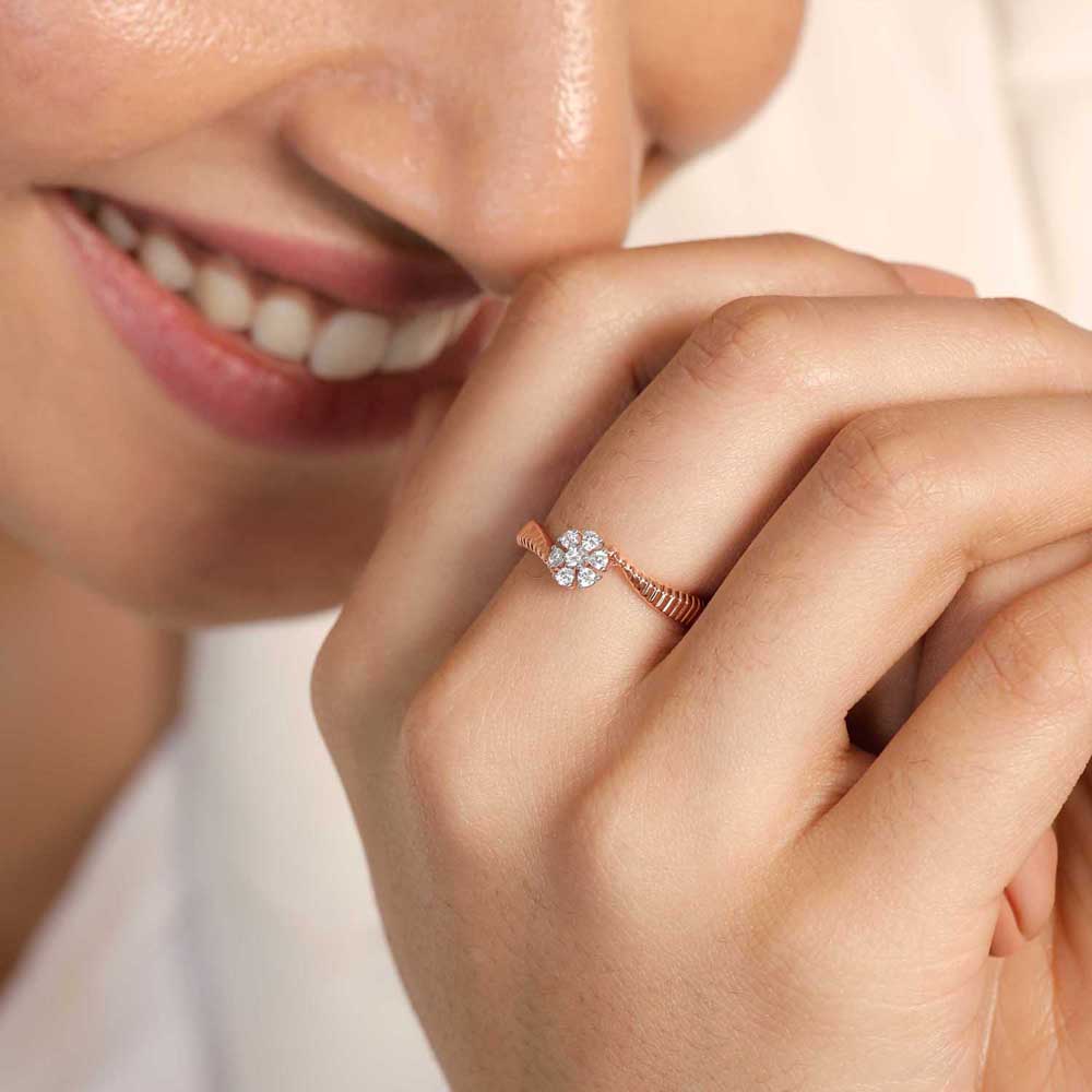 Chic Blossom Diamond Ring,,hi-res image number null