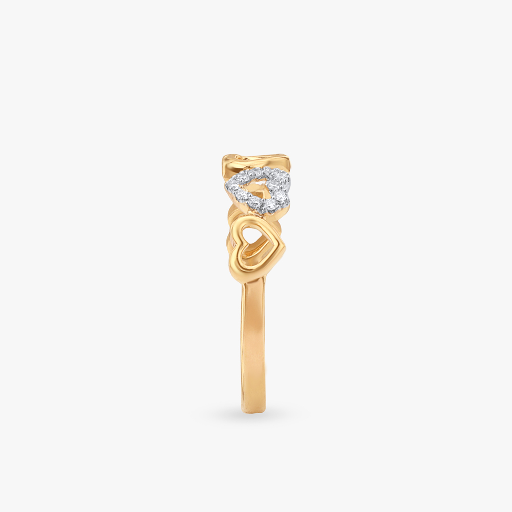 Linked Hearts Diamond Ring,,hi-res image number null