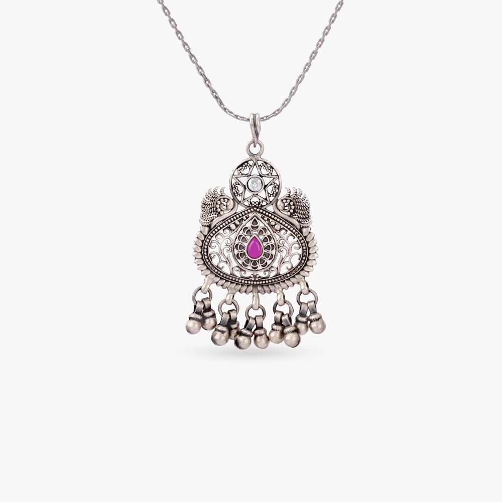 

Folk Medallion Silver Pendant