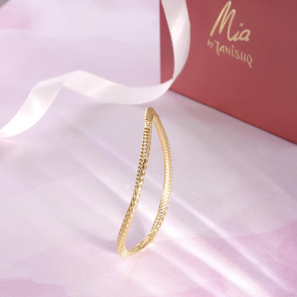 Fierce Weave Gold Bangle,,hi-res image number null