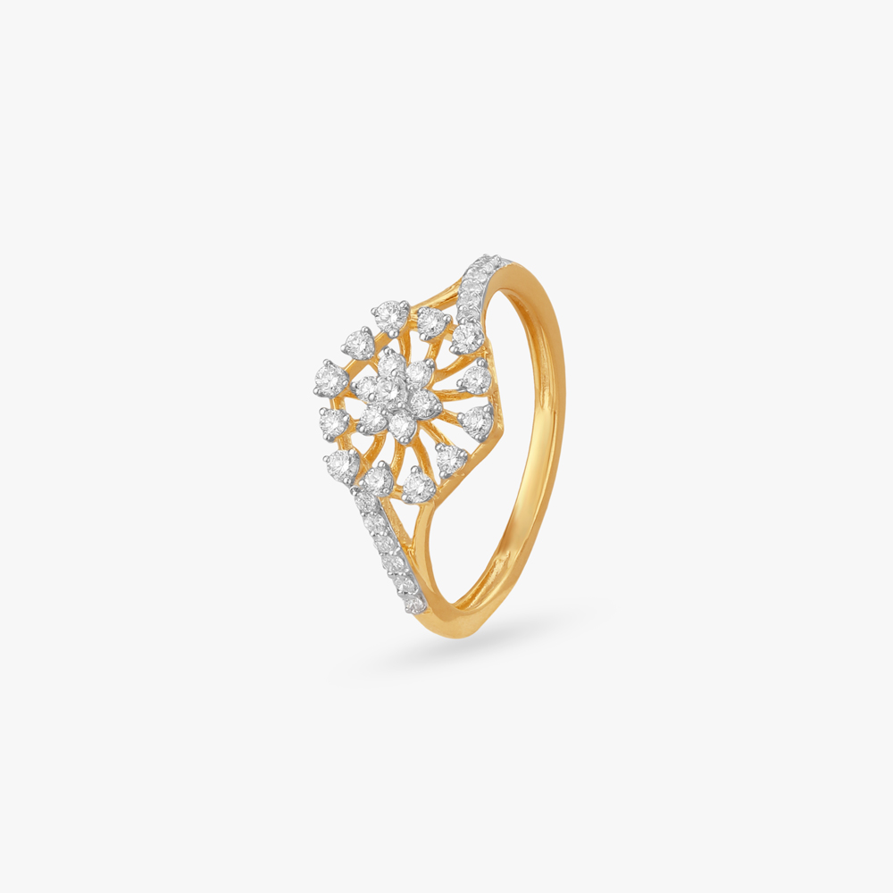 Radiant Lattice Diamond Finger Ring,,hi-res image number null