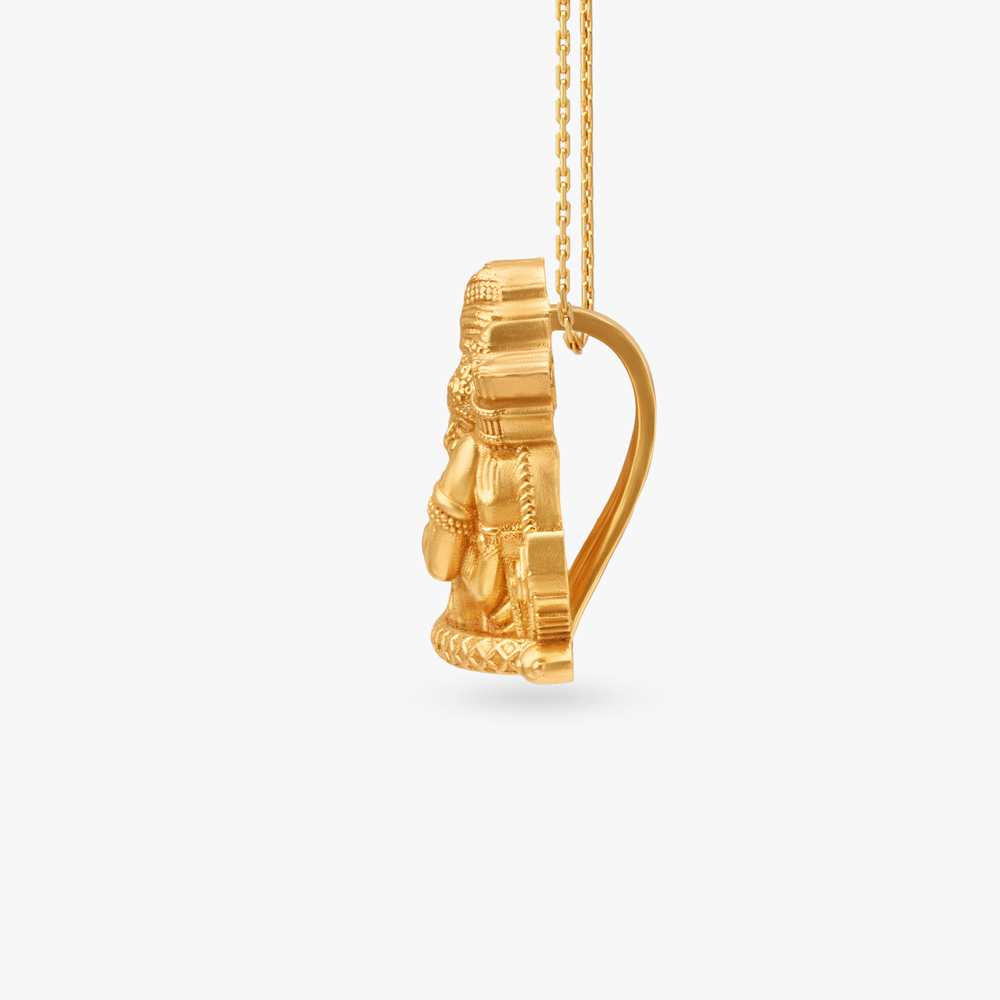Hanuman Legacy Gold Pendant for Men,,hi-res image number null