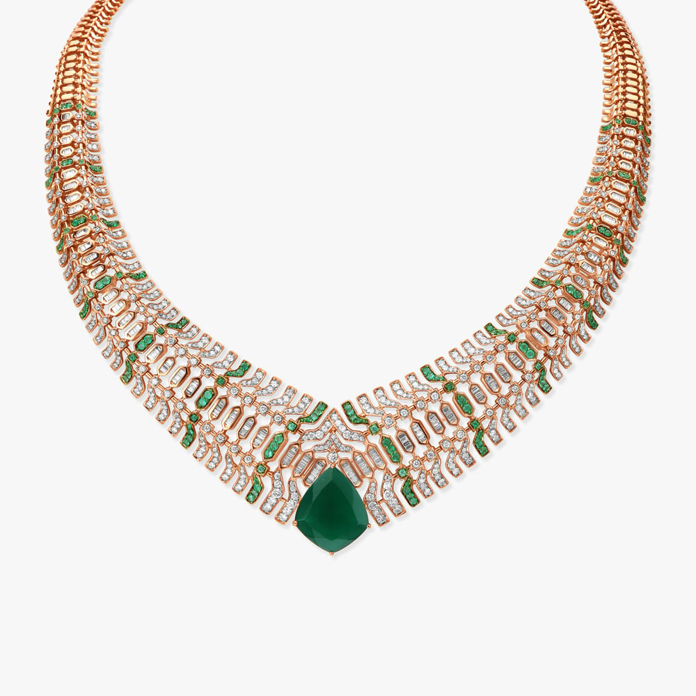 Whispering Winds Diamond Necklace Set,,hi-res image number null