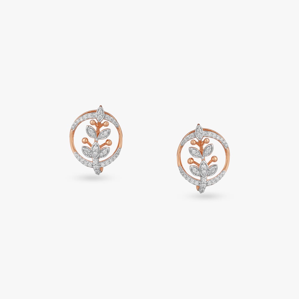 

Oval Blossom Diamond Stud Earrings