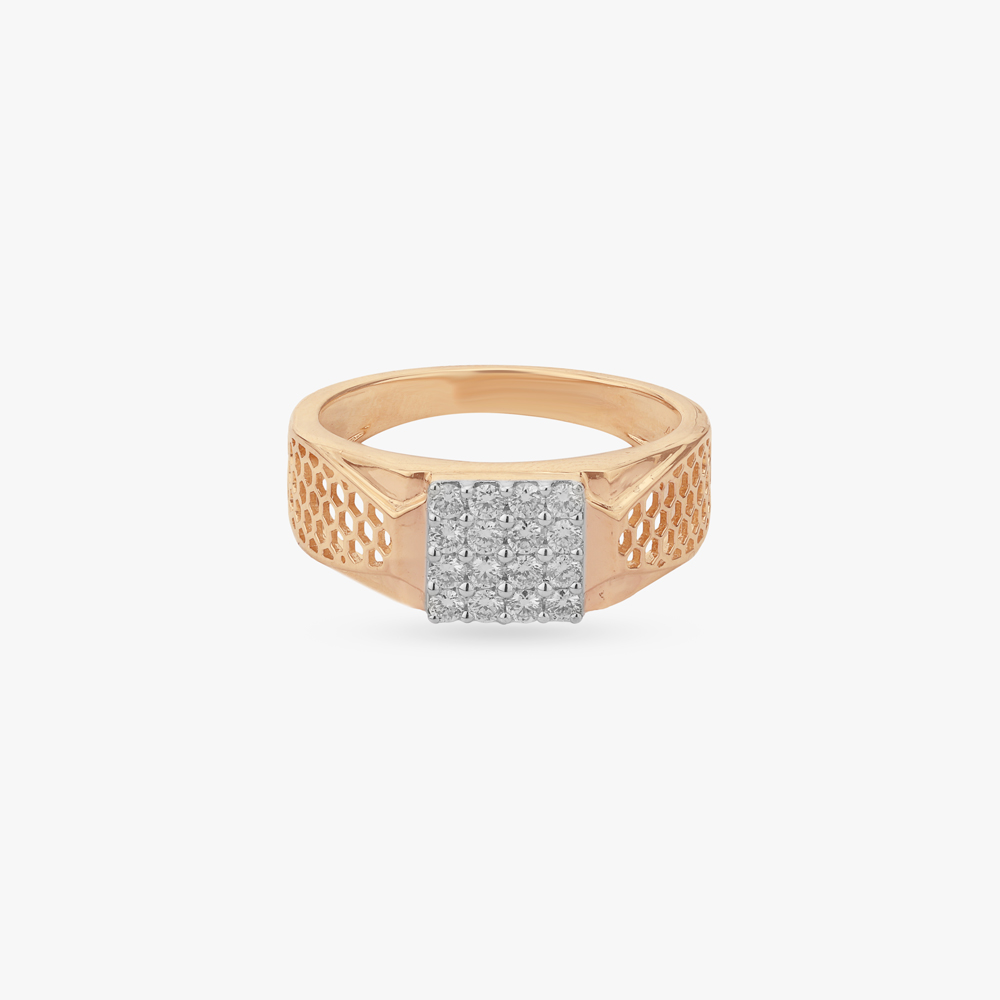 Honeycomb Cluster Diamond Ring For Men,,hi-res image number null