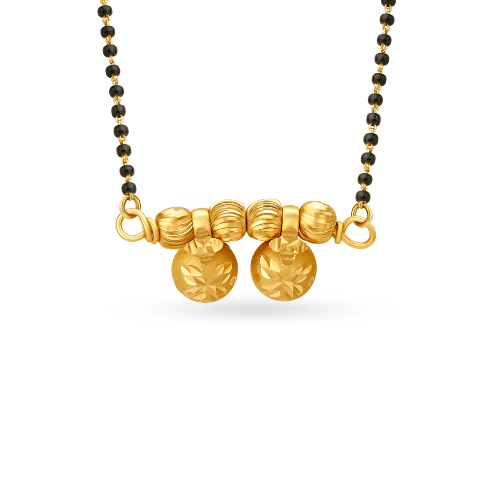 Carved Wati Mangalsutra Pendant,,hi-res image number null