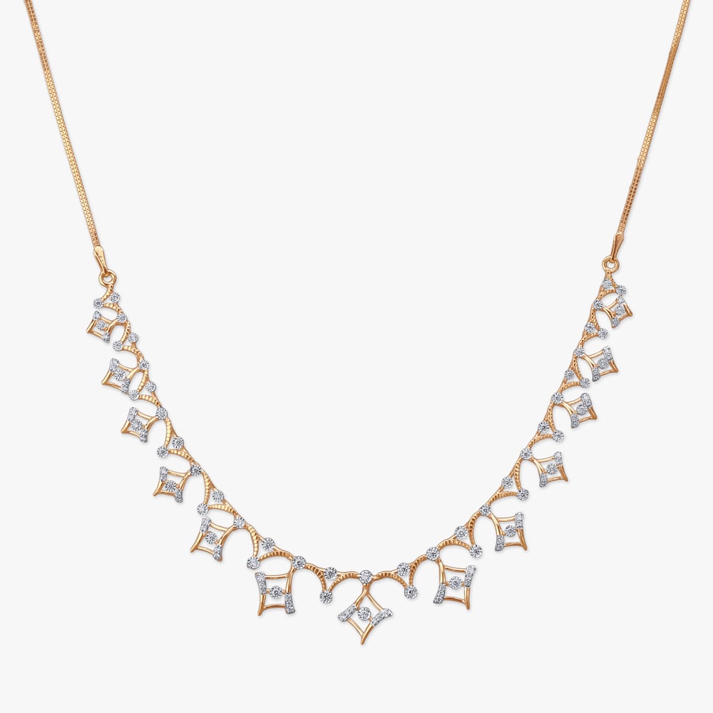 Shimmering Archway Diamond Necklace Set,,hi-res image number null