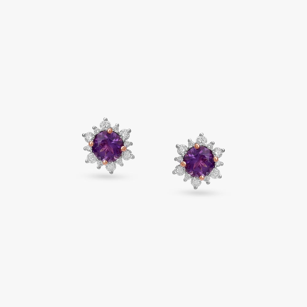 Royal Rosettes Diamond Stud Earrings,,hi-res image number null