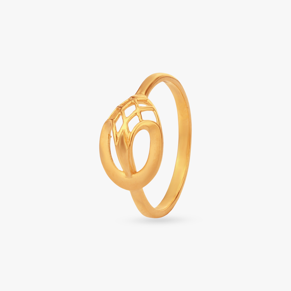 Frame Curve Gold Ring,,hi-res image number null
