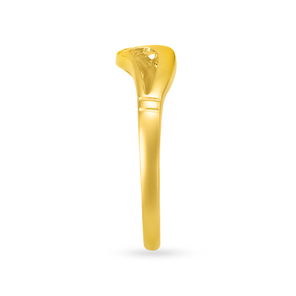 Elegant 22 Karat Yellow Gold Finger Ring,,hi-res image number null
