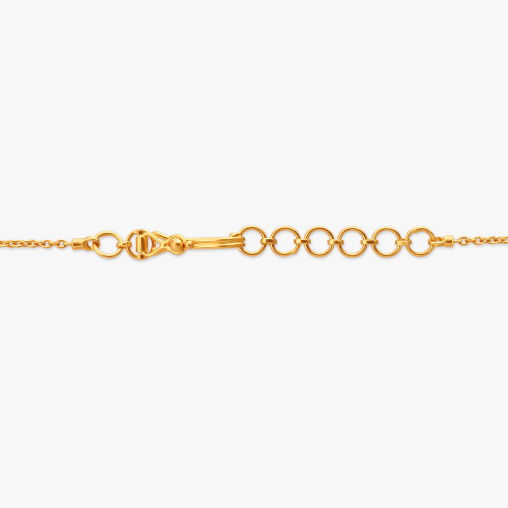 Tassel Gold Pendant with Chain and Earrings Set,,hi-res image number null