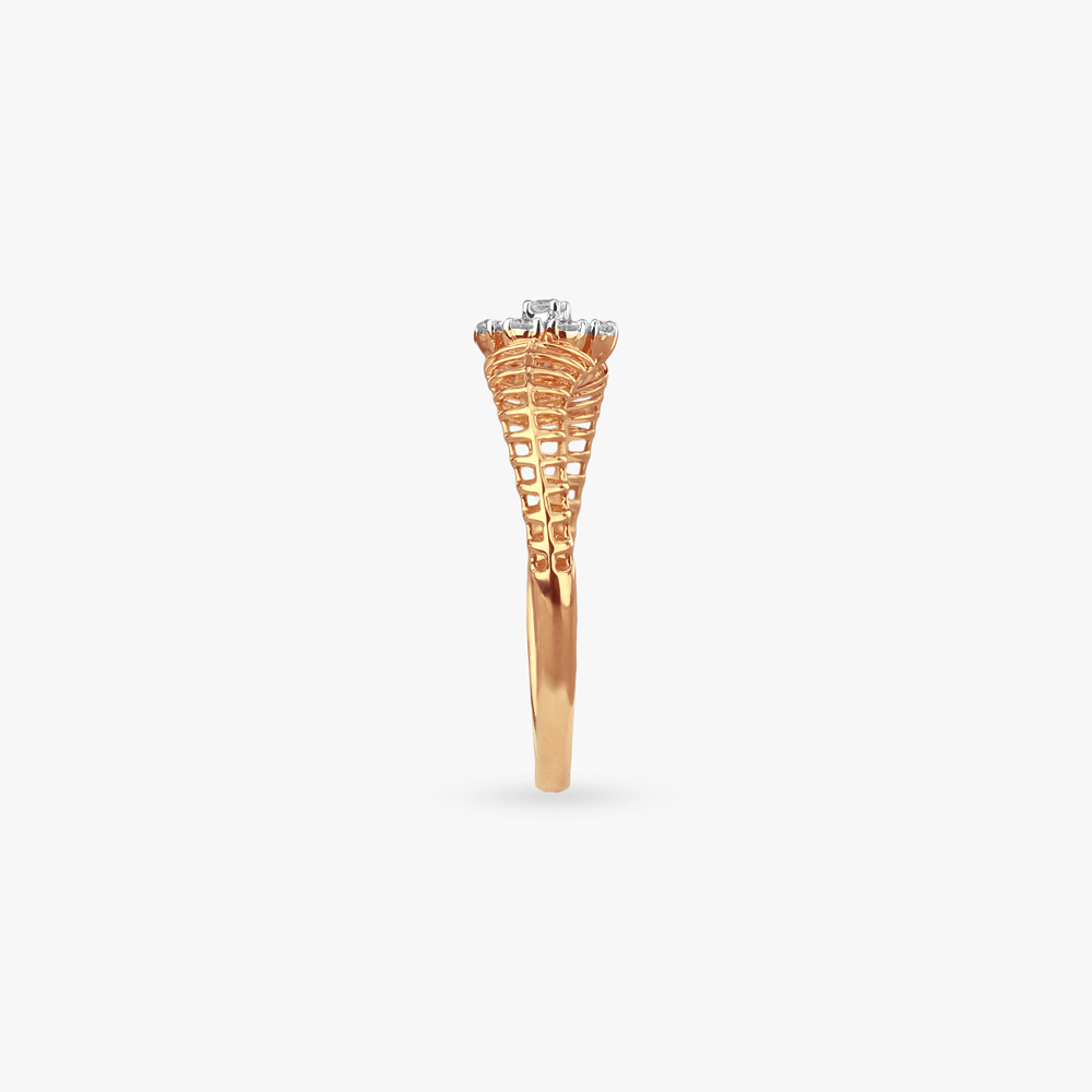 Grid Bloom Diamond Ring,,hi-res image number null