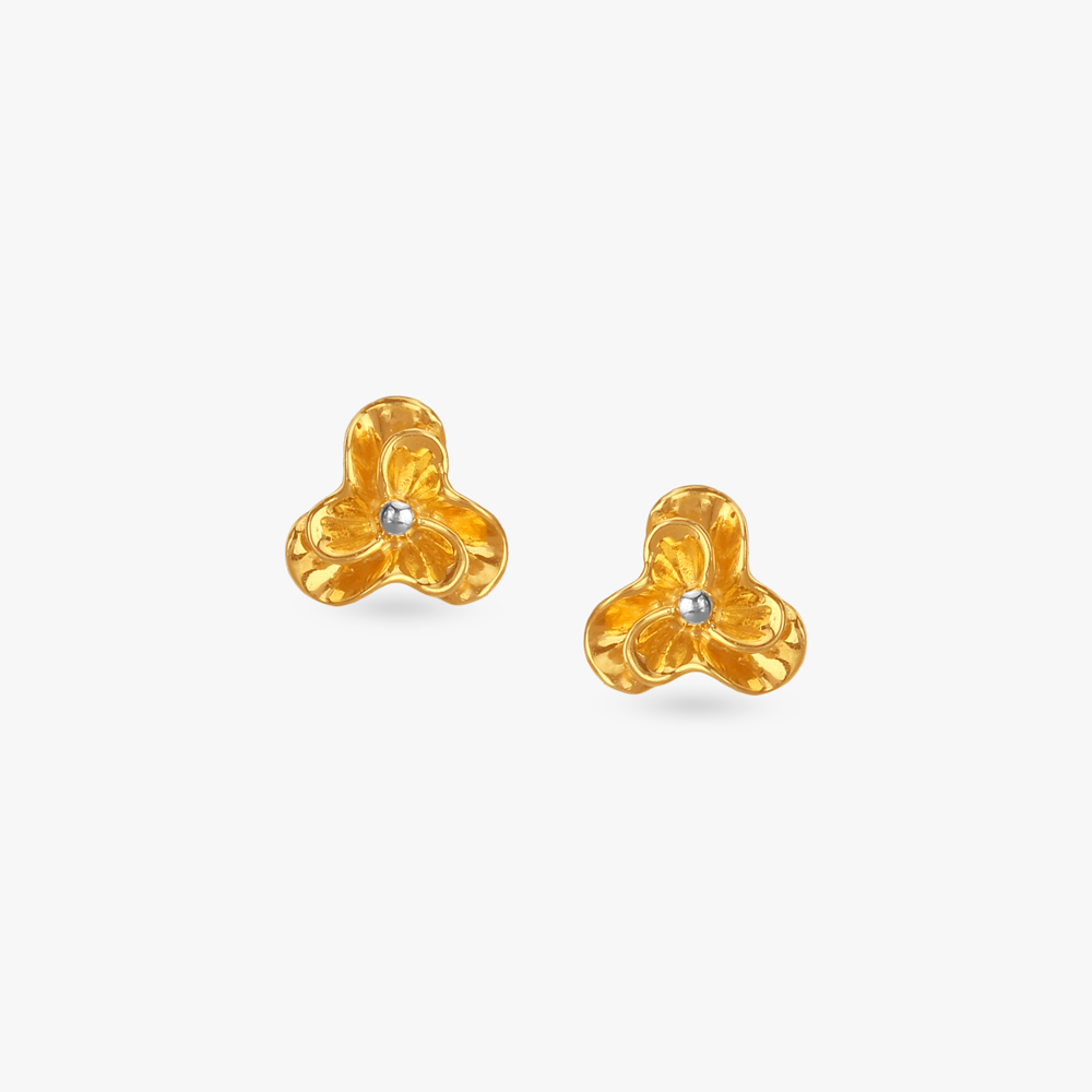 Little Loop Gold Stud Earrings for Kids,,hi-res image number null