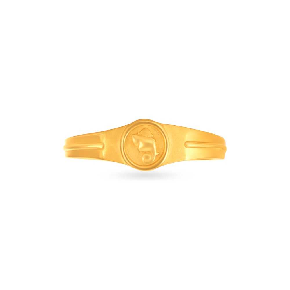 Exquisite Engraved Gold Ring,,hi-res image number null